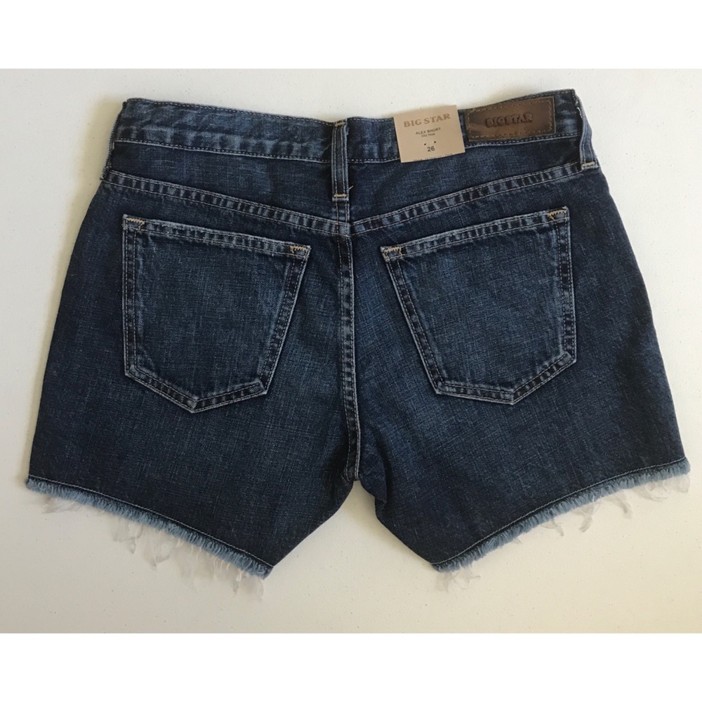 {Big Star} Alex Mid-Rise Printed Boho Denim Shorts - Picture 3 of 7